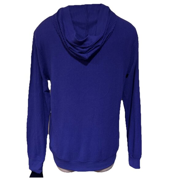 NEW Washington Huskies Colosseum Henley Purple Hoodie Button Sweater Men's L - Picture 8 of 12